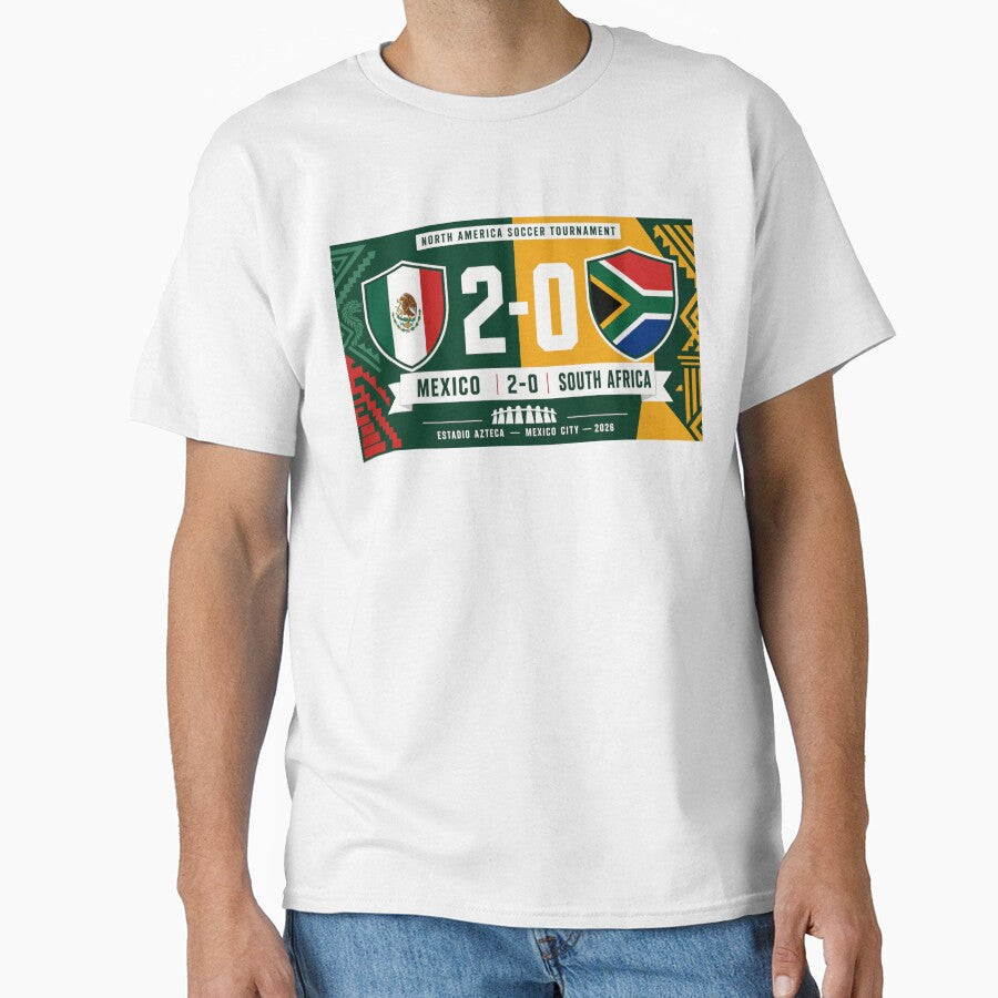 Mexico vs South Africa Soccer Tournament Art Deco by BrickByDream