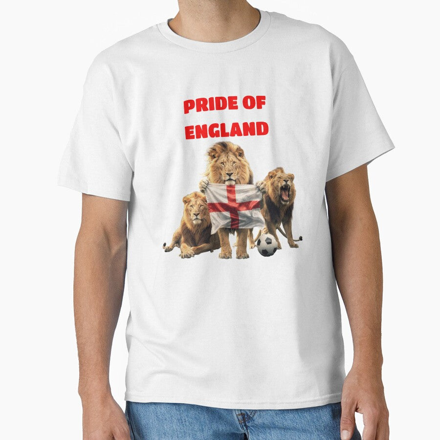 England Supporter Three Lions Shirt World Cup 2026 by Lola Style