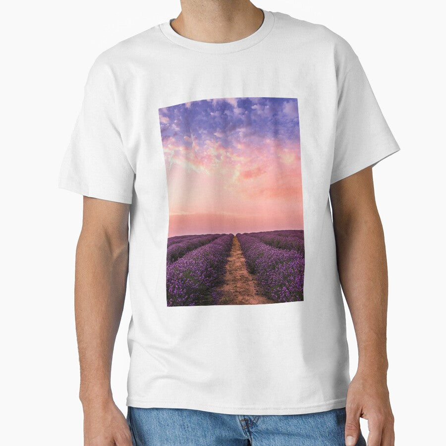 Beautiful Lavender Flower Fields by PotluckPrints