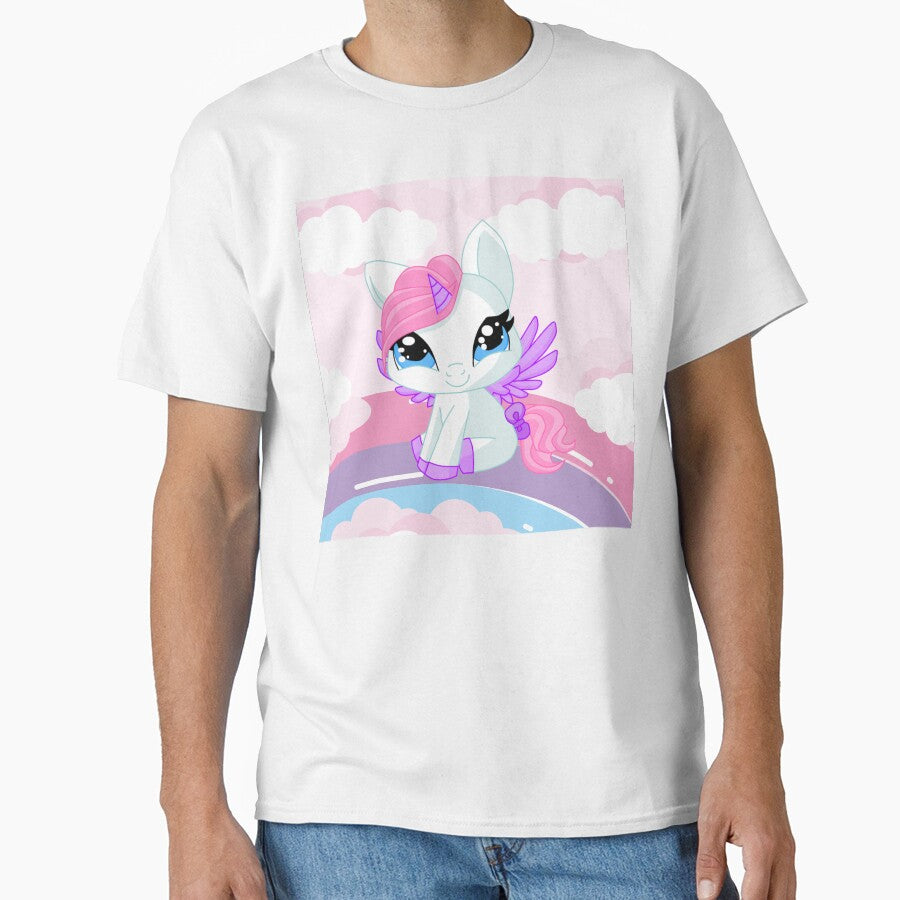Kawaii cotton candy unicorn on a rainbow by Sticker-Palace-