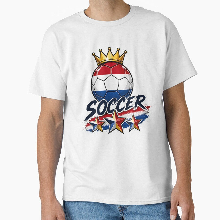 Holland Flag Crowned Soccer Ball by QuiteOrbit