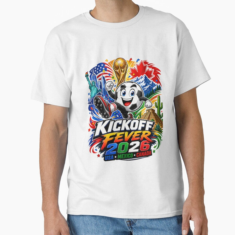 Kickoff Fever 2026 Sticker – Colorful Soccer Tournament Design | North America Football Fan Art by Puraenergia Stickers