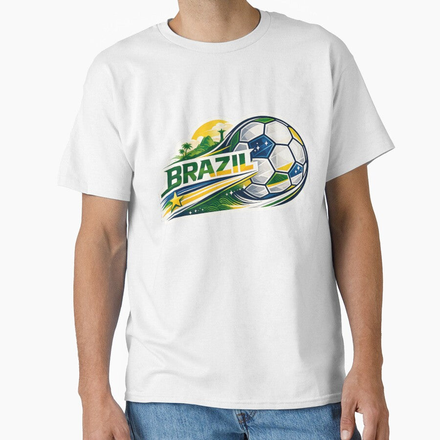 Brazil Football Sticker for Fans Who Feel the Energy of the Game | Minimal Soccer Design by shlepyart