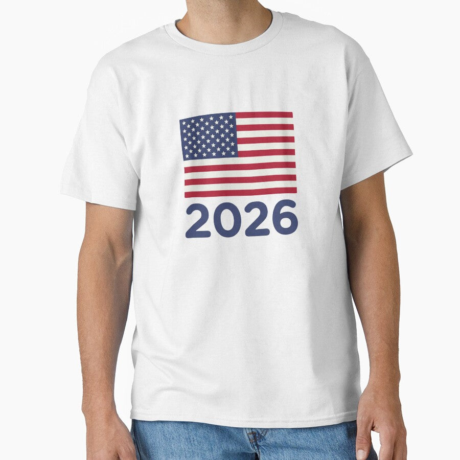 USA Flag 2026 - 4th of July, Football, Soccer Supporter, Patriotic Merchandise by 21 Tulips