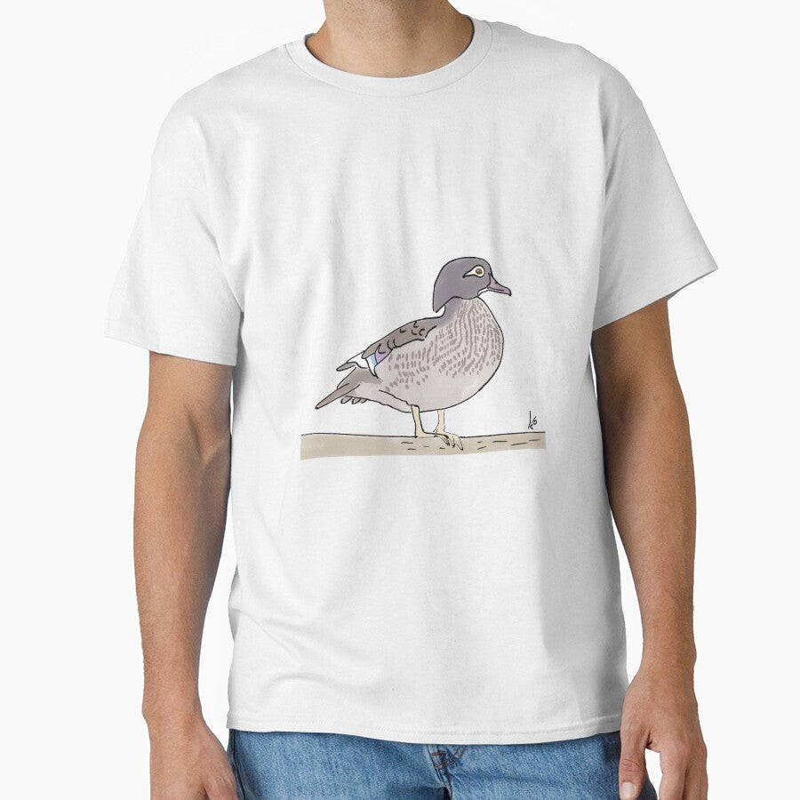 Wood duck in comic book style profile by mousse-tache