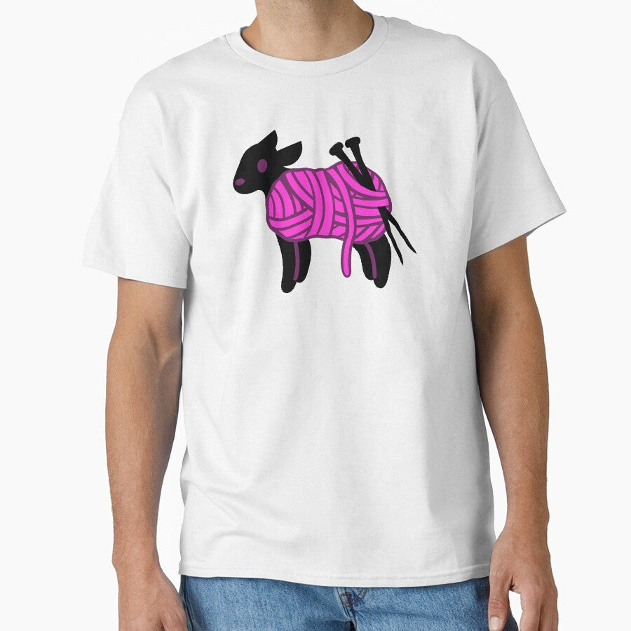 Pink Yarn Sheep by TheDangerGoose