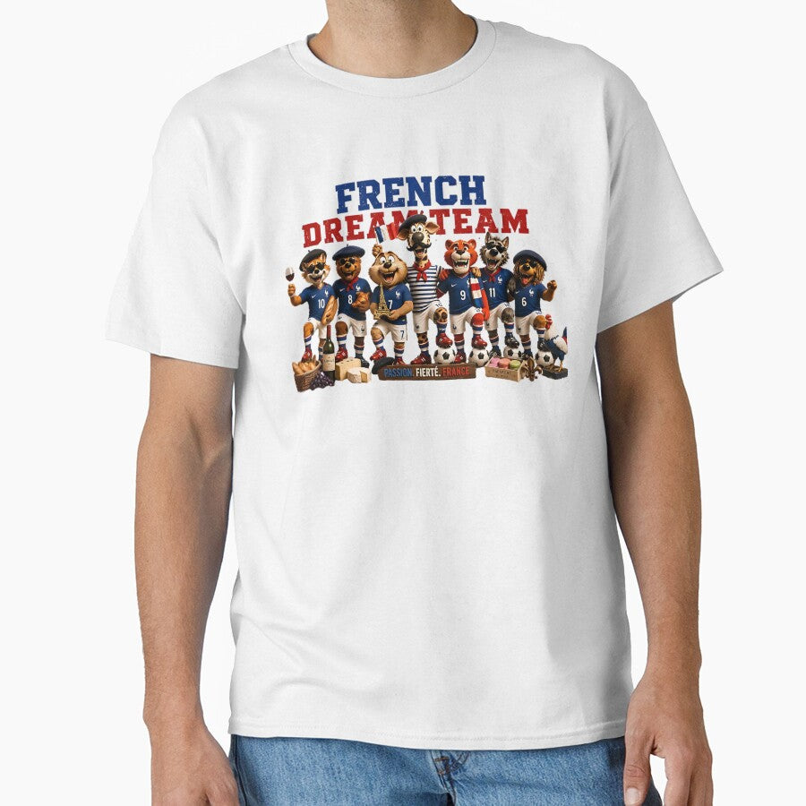 French Dream Team Soccer Fans – Funny France World Cup Supporter Mascots by WabiSabiSjak