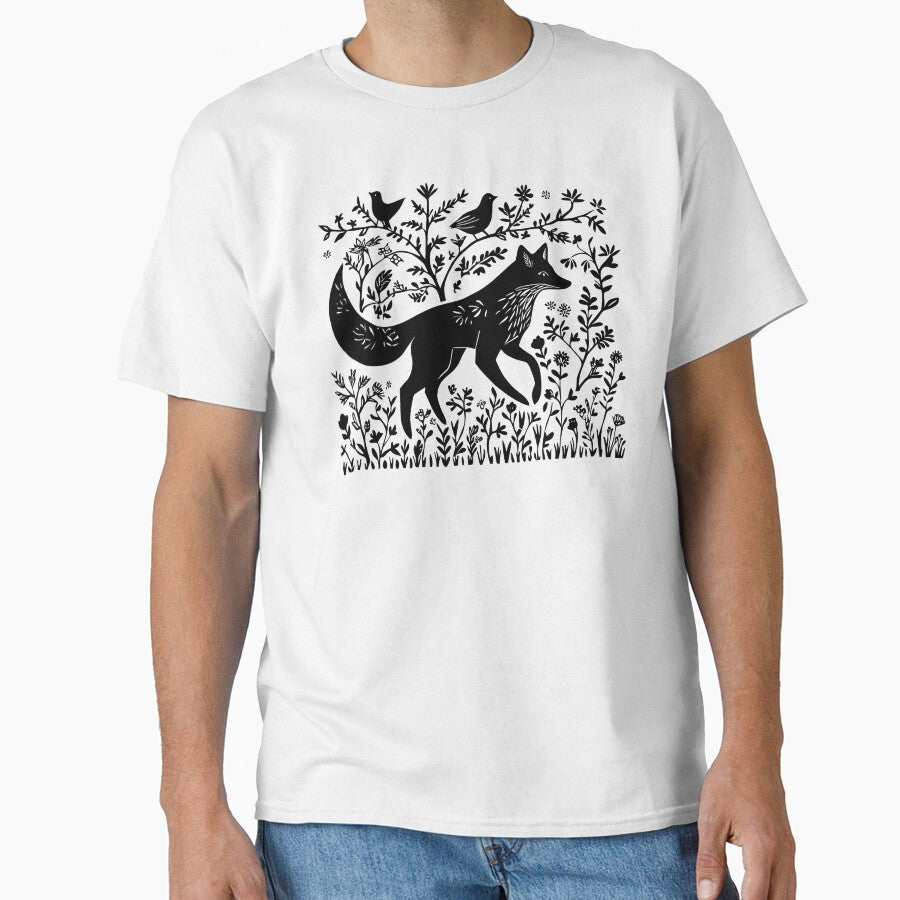 Lonely Fox and Birds by Tulungletoy