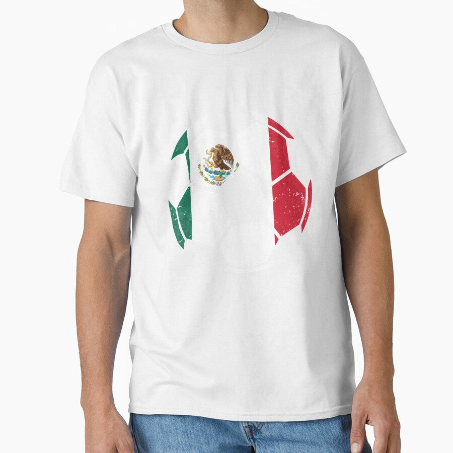 Mexico Soccer Ball Flag Jersey Mexican Football Fan by EIMgraphic