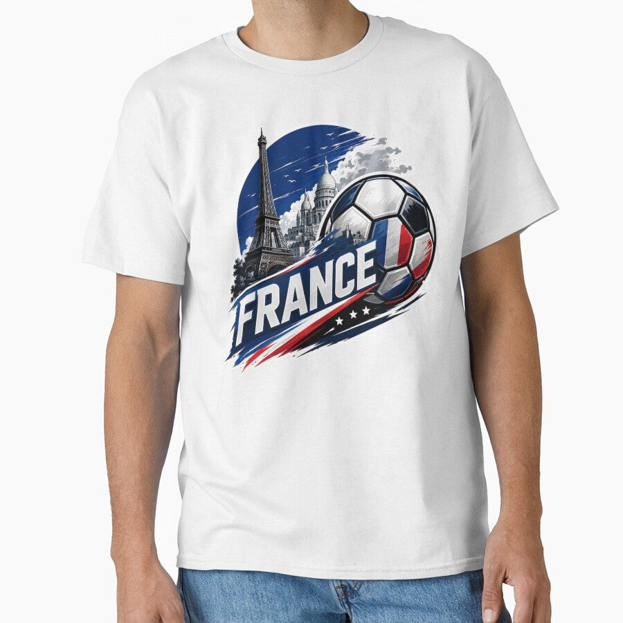 France Football Sticker for Fans Who Love Iconic Football Culture | Minimal Soccer Design by shlepyart