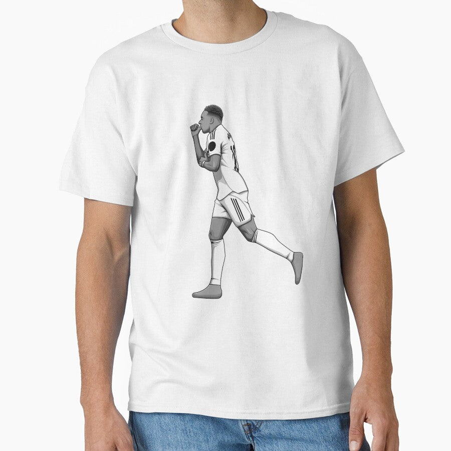Kylian Mbappe Black and White Version by Aldduardo