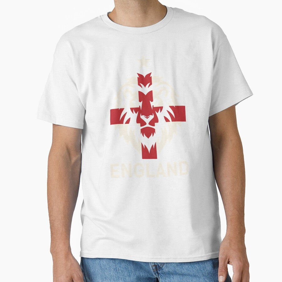 England Patriotic Lion Crest | St George Cross Football by dudelinart