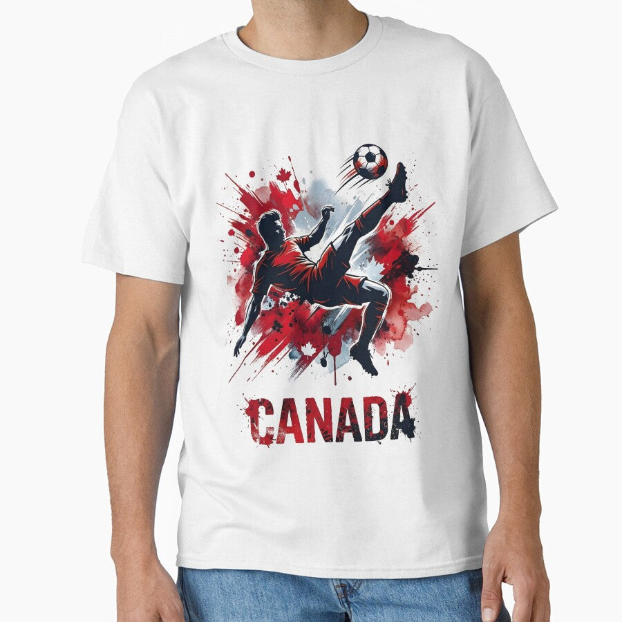 Les Rouges Spirit Soccer Shirt | Bold Canada Football Colors Tee | Fan Pride Gift by 3ac-Arts