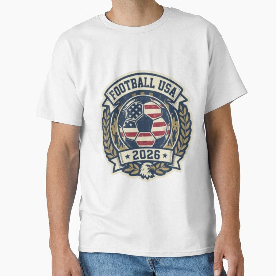 Football USA 2026 - Retro American Soccer Emblem by Harrak Housni