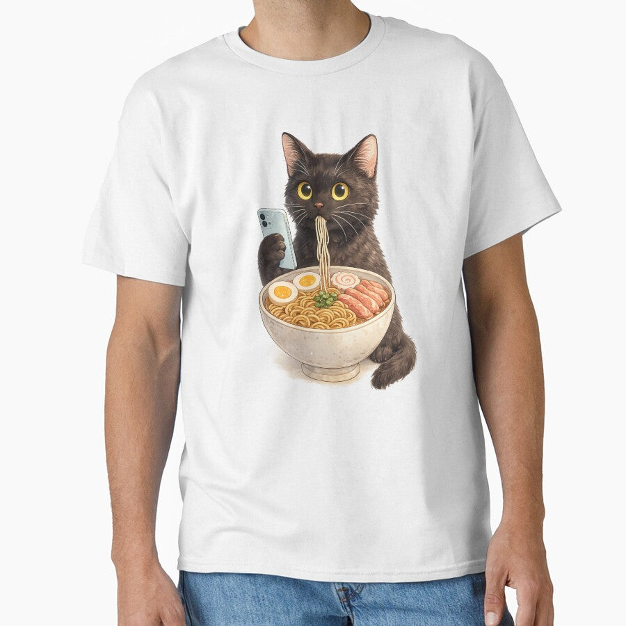 Funny Ramen Cat Phone Lover by afr-saad