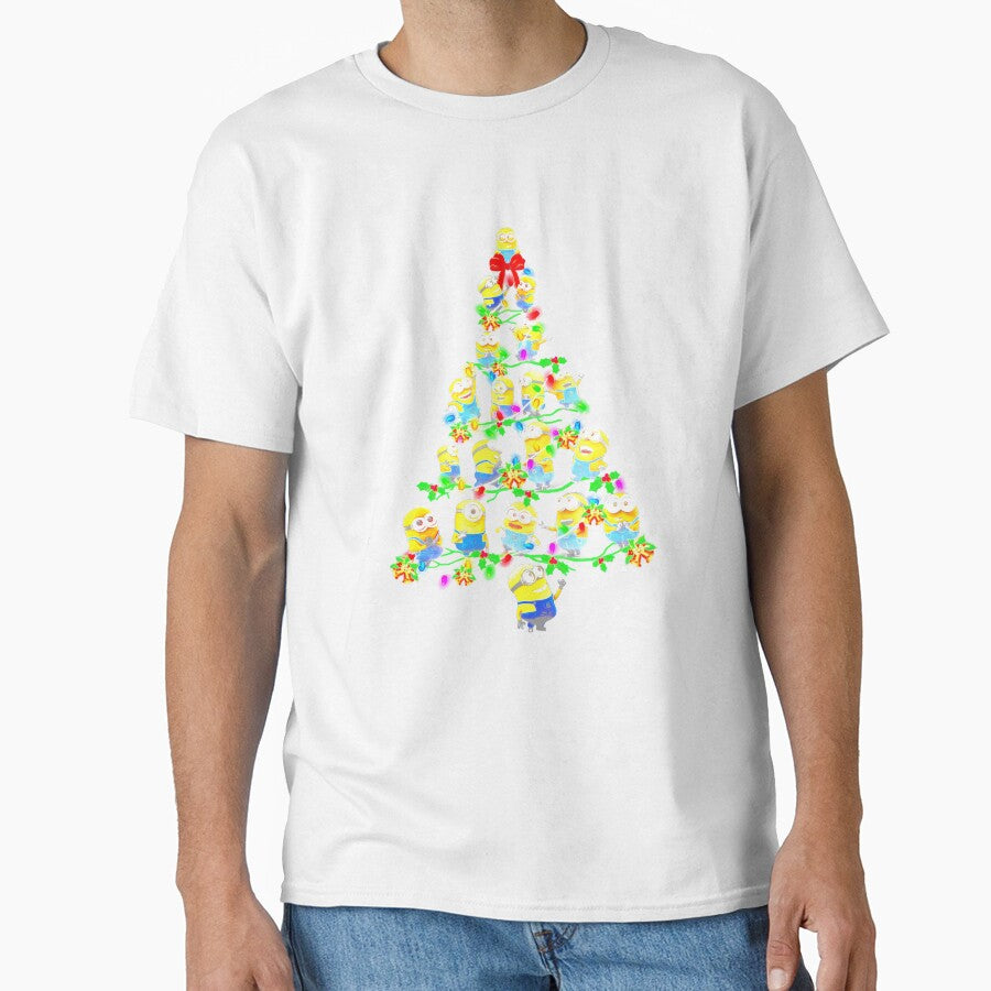 Minions Christmas Trees And Light Color Xmas Movie Gift Graphic, Unisex, I Love This, Good Idea by Jake Sanders