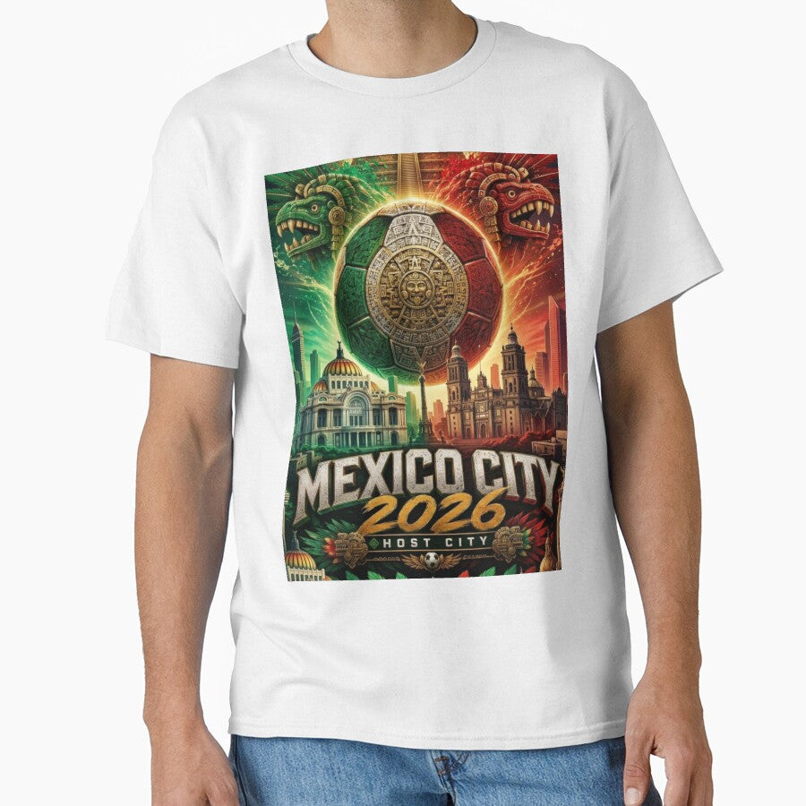 Mexico City 2026 Soccer Host City Aztec Fan Art by Aram250