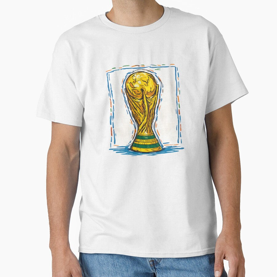 World Cup Trophy Vintage Soccer Sketch by Oniyasha