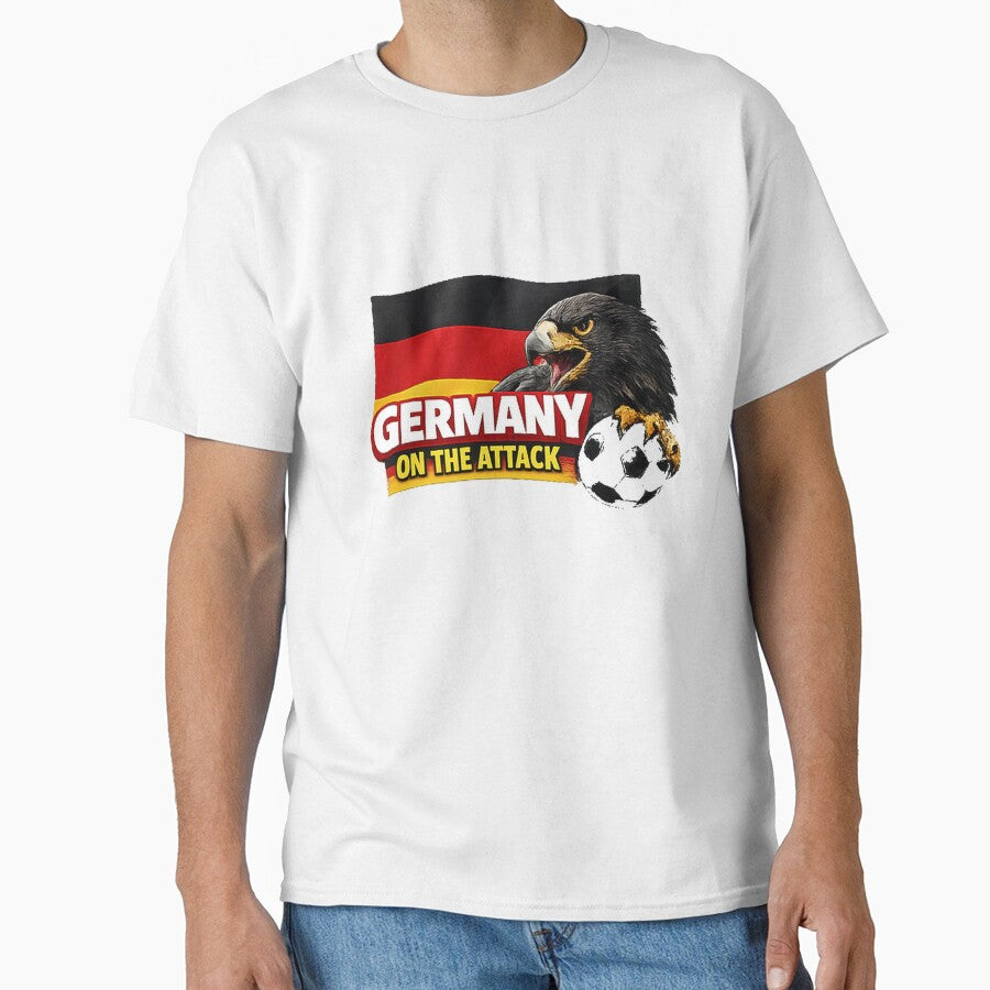 Germany On The Attack Eagle Football Fan Design by OfficeFighter