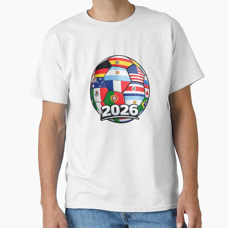 Global Soccer 2026 International Flags Ball - World Football Tournament by Grump and Co