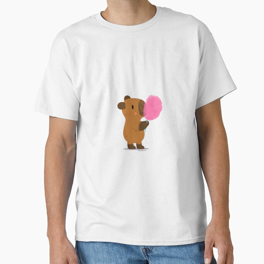 Capybara eating Cotton Candy by julianamotzko