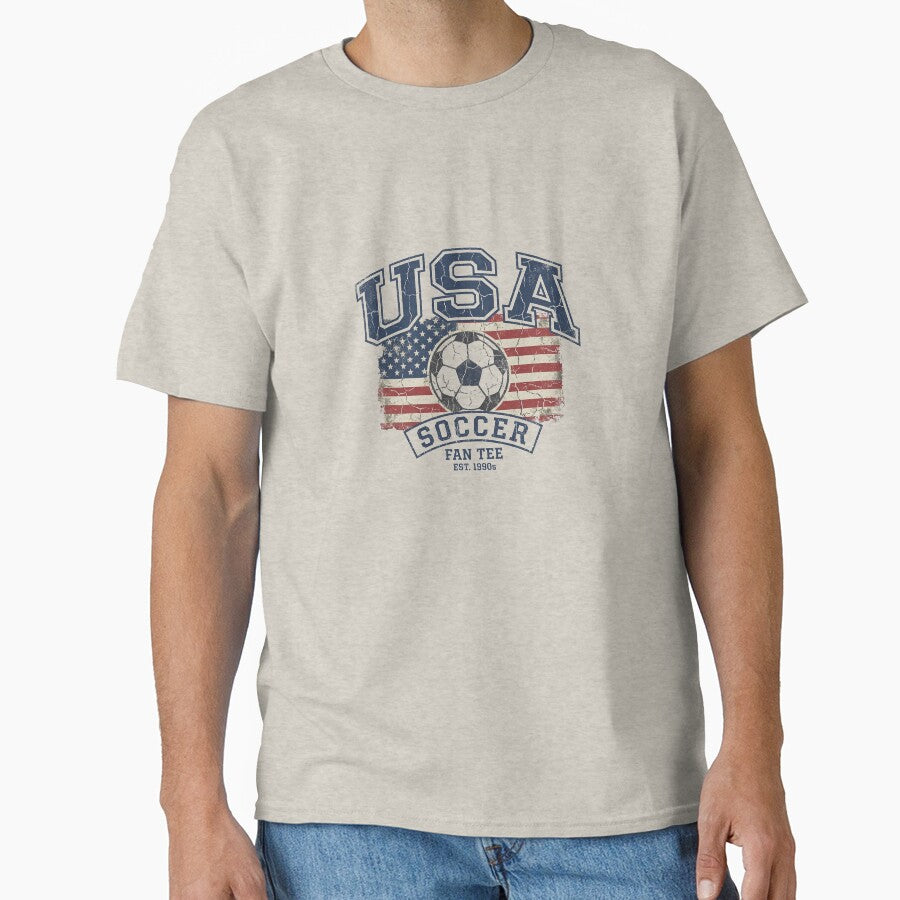 USA Soccer Fan Tee by Fankickstore
