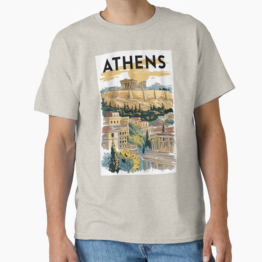 Athens Vintage Travel Poster by TravelerRat