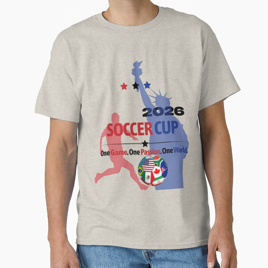 2026 Soccer Cup One Game One Passion One World Sports Fan Design by DestructionGOD