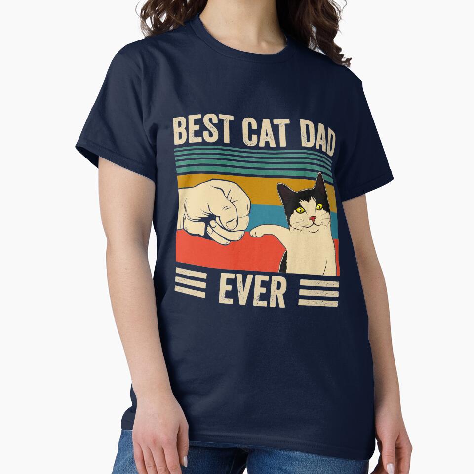 Best Cat Dad Ever Vintage by Helmiruhan3n
