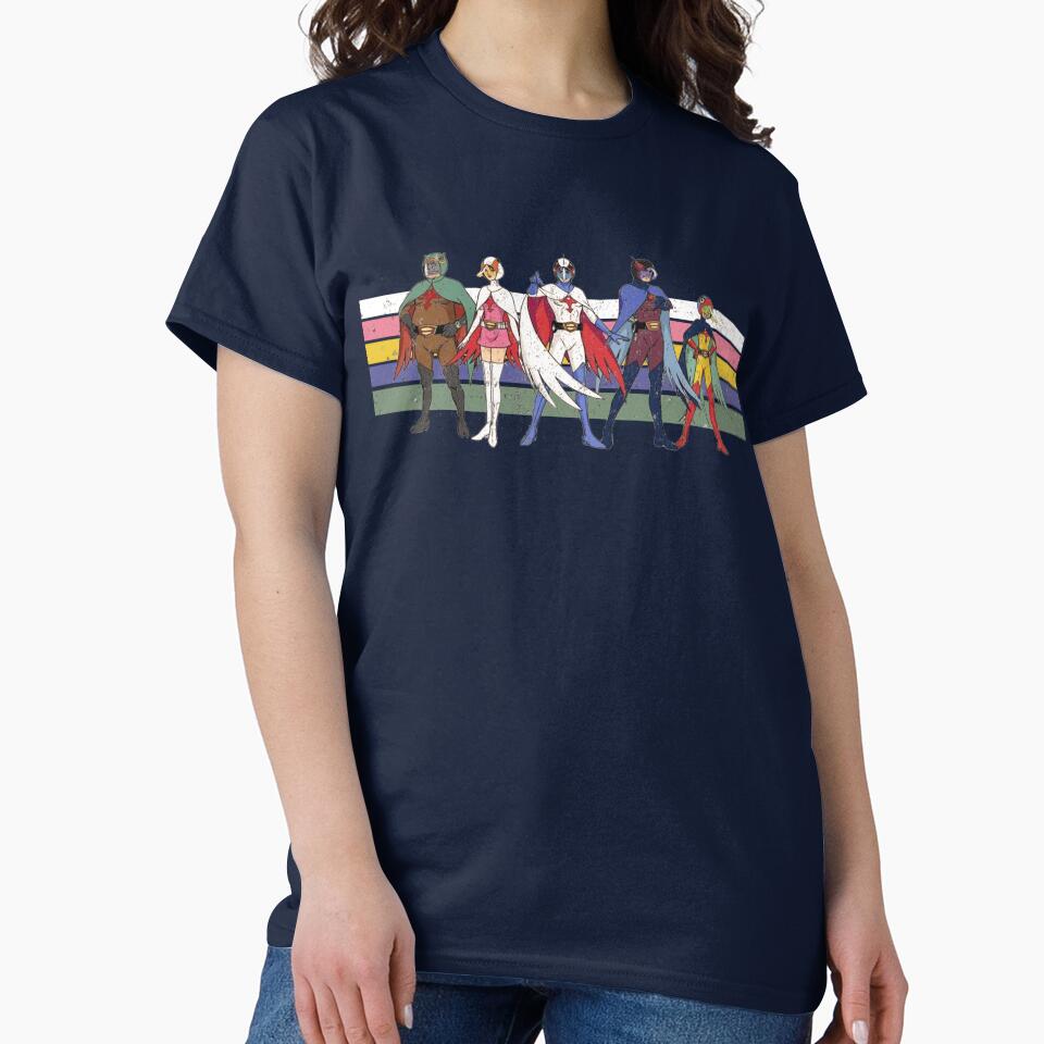 Gatchaman, G Force Battle of the Planets Retro Stripe by Surfer Dave Designs