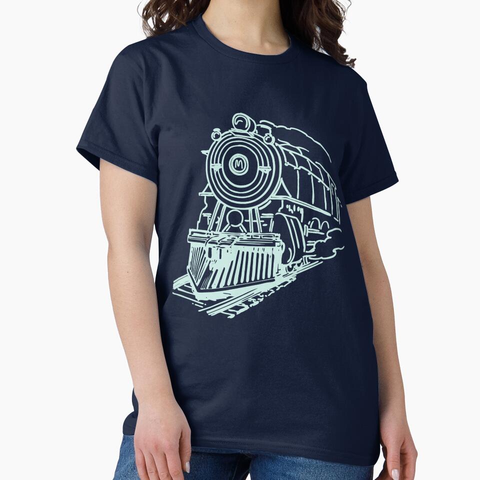 vintage train illustration by greenave