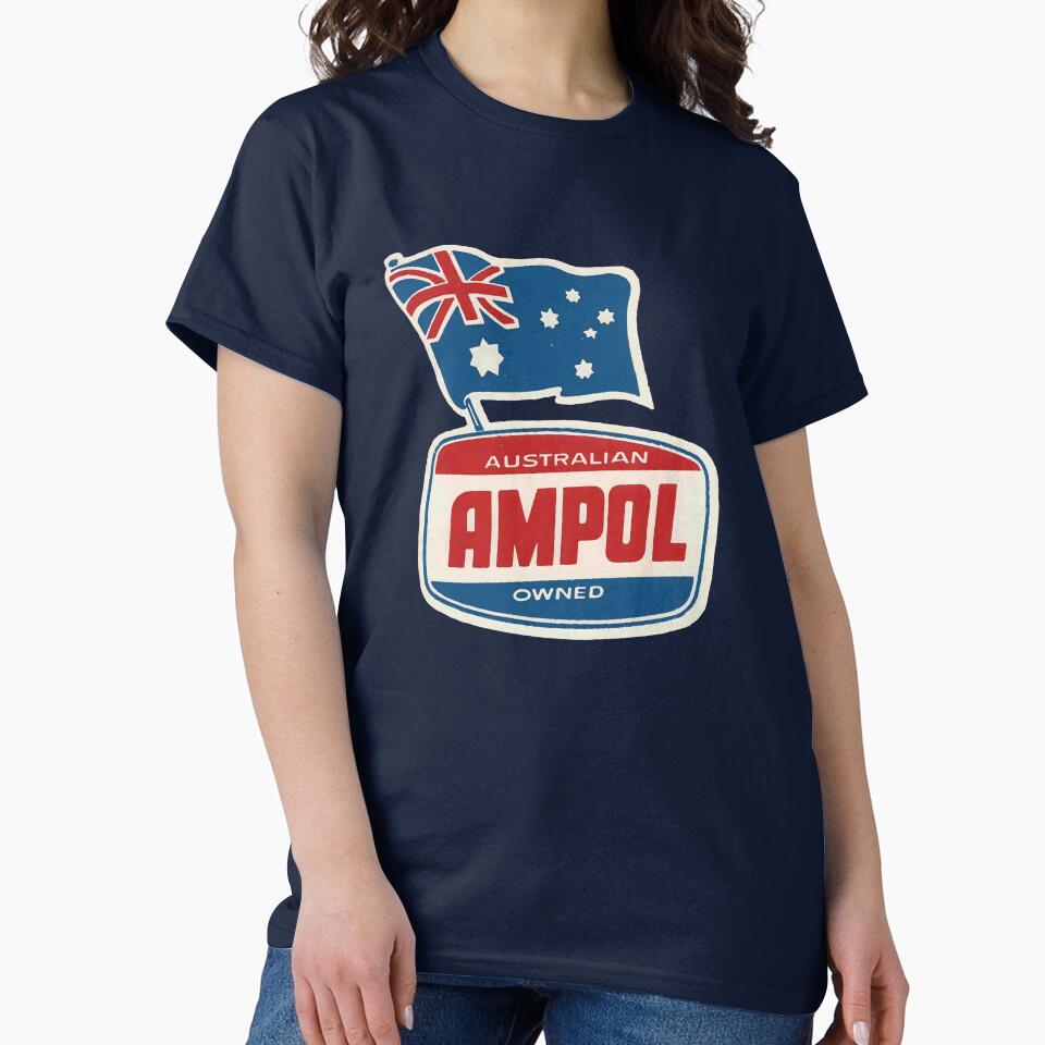 Ampol Petrol Oil Retro Vintage Logo Australian flag by MKD1