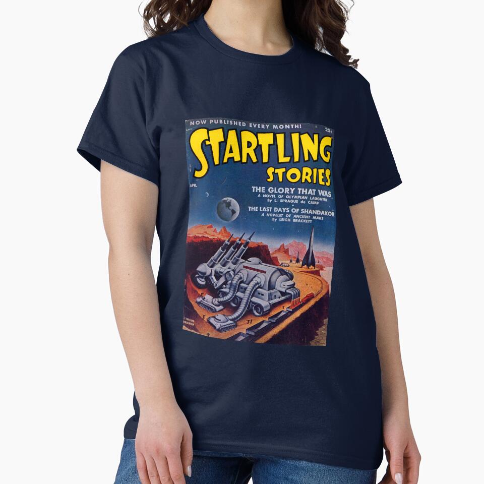 Startling Stories 1952, 50s Sci-Fi Vintage Retro Cover Art Print by teammacau