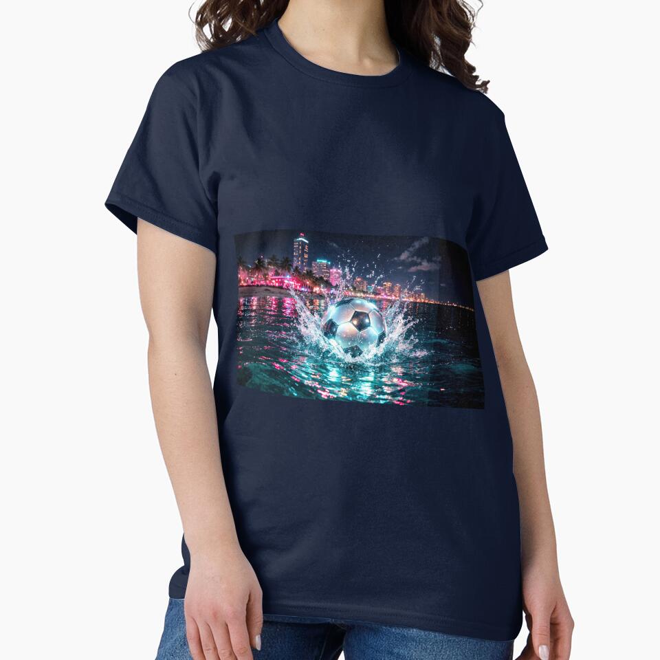 Miami  Neon Soccer Host City  vibes by BrickByDream