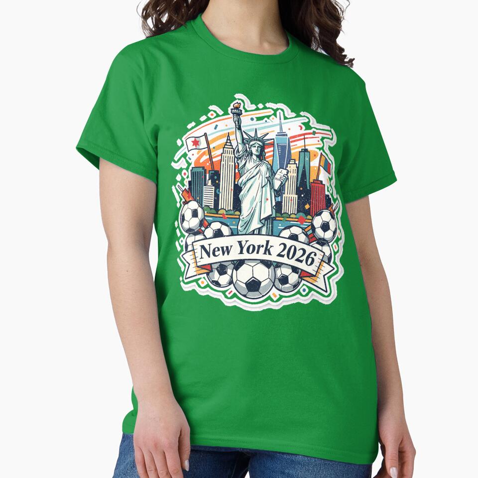 New York 2026 Statue of Liberty Soccer by Modefissi