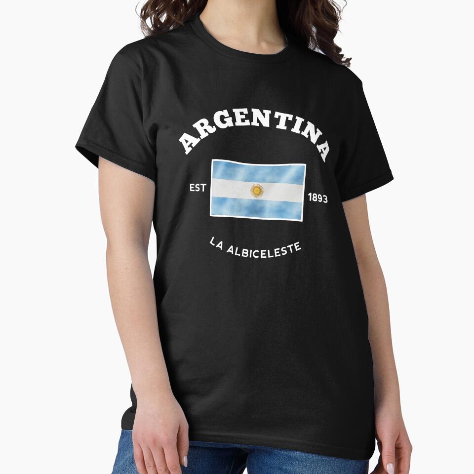 Argentina Football Vintage Athletic Aesthetic - Classic Retro La Albiceleste by sam0471