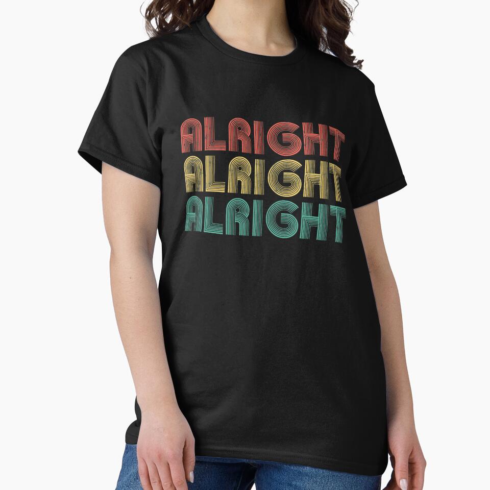 Alright Retro 70's Distressed Vintage Classic Seventies by majuga