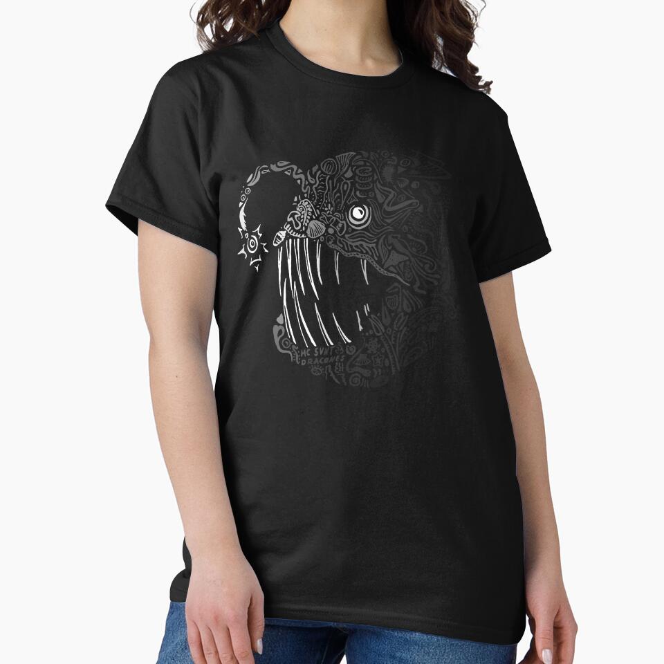 A deep-sea anglerfish in semi-transparent by sweetassalt