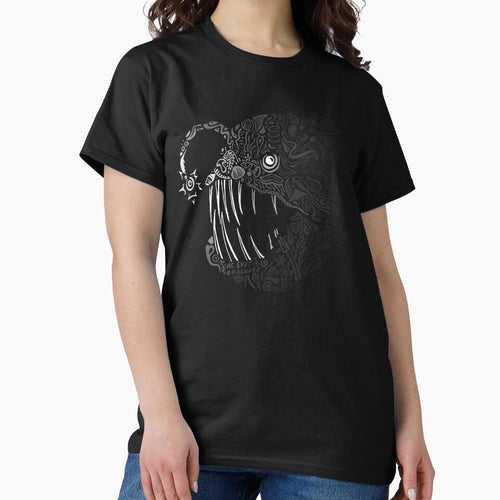 A deep-sea anglerfish in semi-transparent by sweetassalt