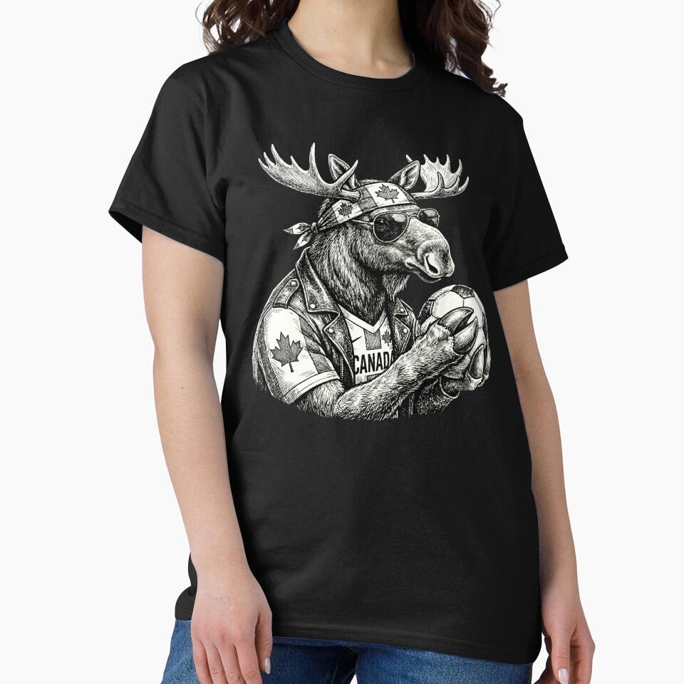 Canadian Moose Soccer Player by Roy & Tiffany