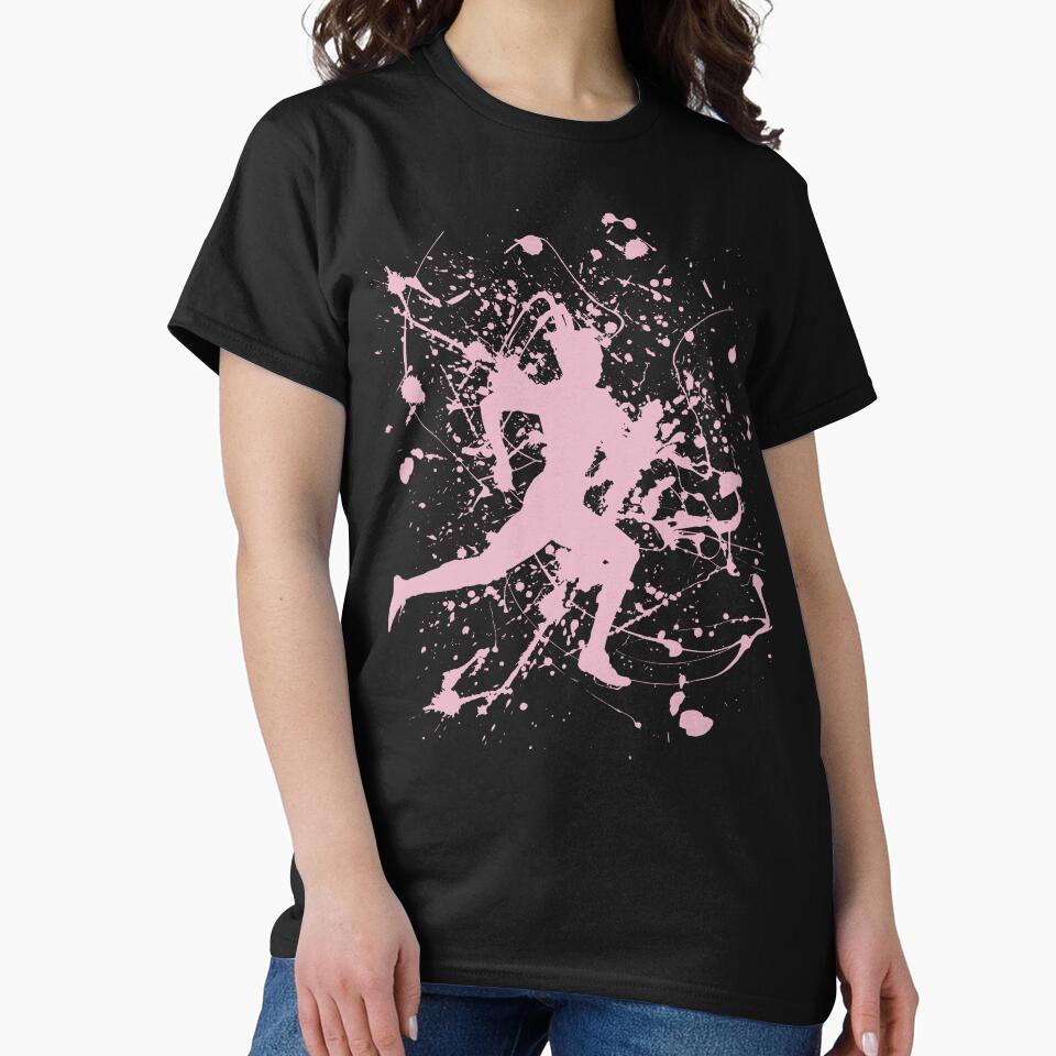 Pink Paint Splatter Runner by ChiweenieHobbit