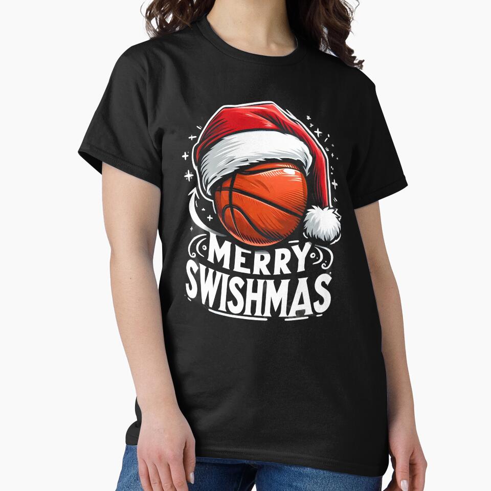 Merry Swishmas Ugly Christmas Basketball Christmas by GalaxyGraffiti