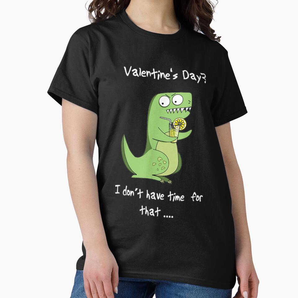 Singles Valentine Funny Dino by ninapfvu