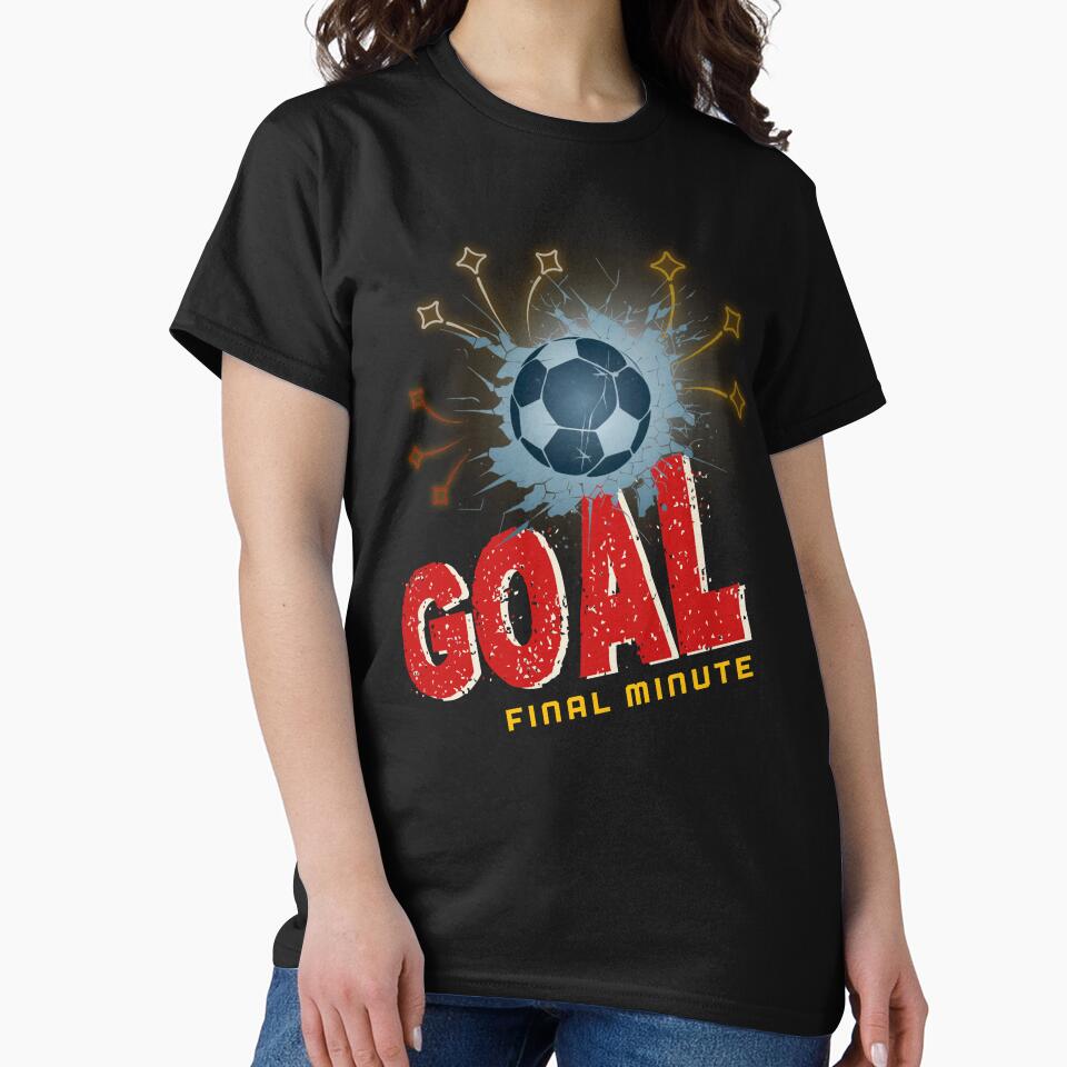 Final Minute Goal Soccer Shirt – World Football Championship Graphic Retro Sports Design by CHANCHANAI