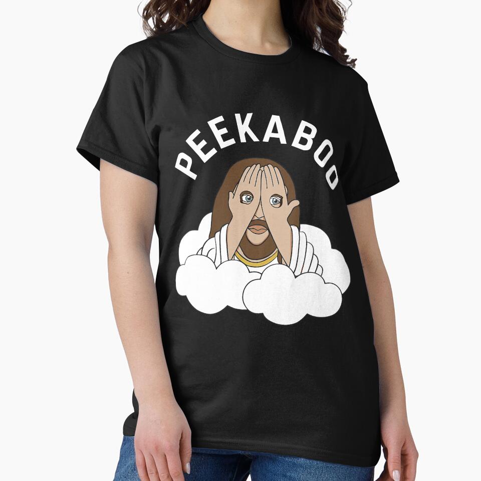 Peekaboo Jesus Funny Christian Sarcastic Meme by barrycantre11