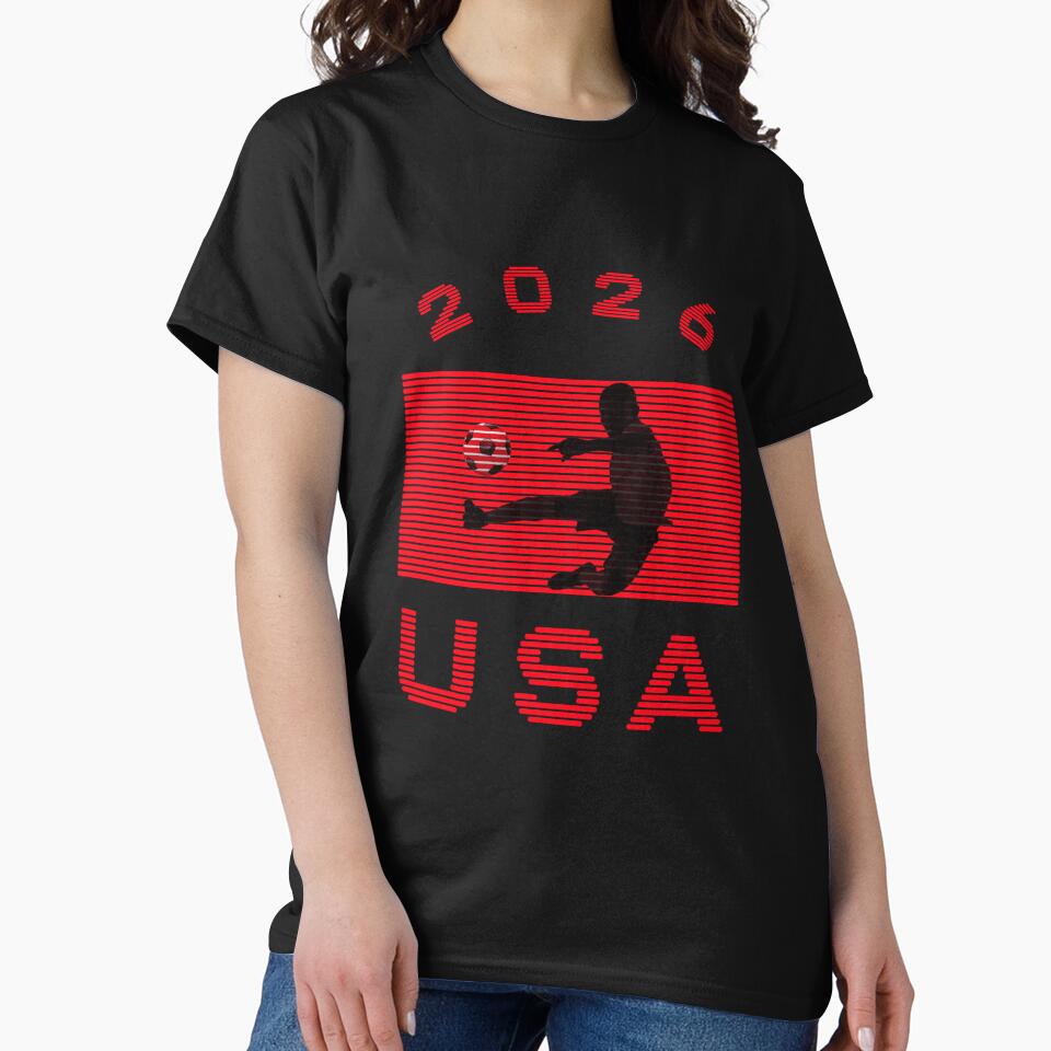 USA Soccer 2026 Player Silhouette Athletic Design by cabana.space