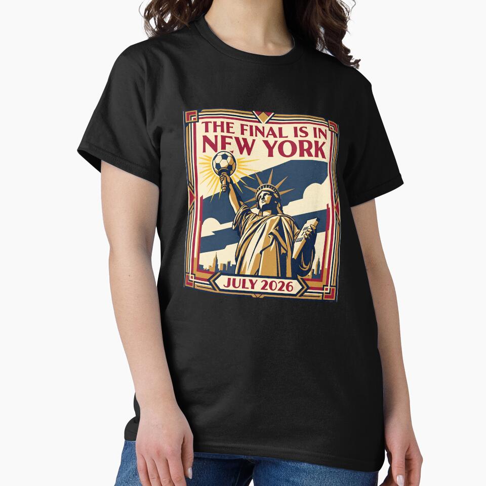 The Final Is In New York July 2026 World Cup Football Soccer Poster Art by Lulustarfox