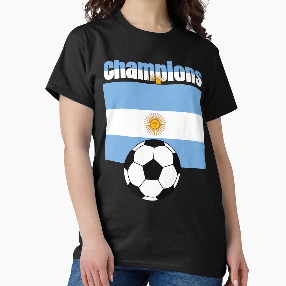 Argentina Champions Soccer Flag | Football Fan World Cup Design by Karim-Karem