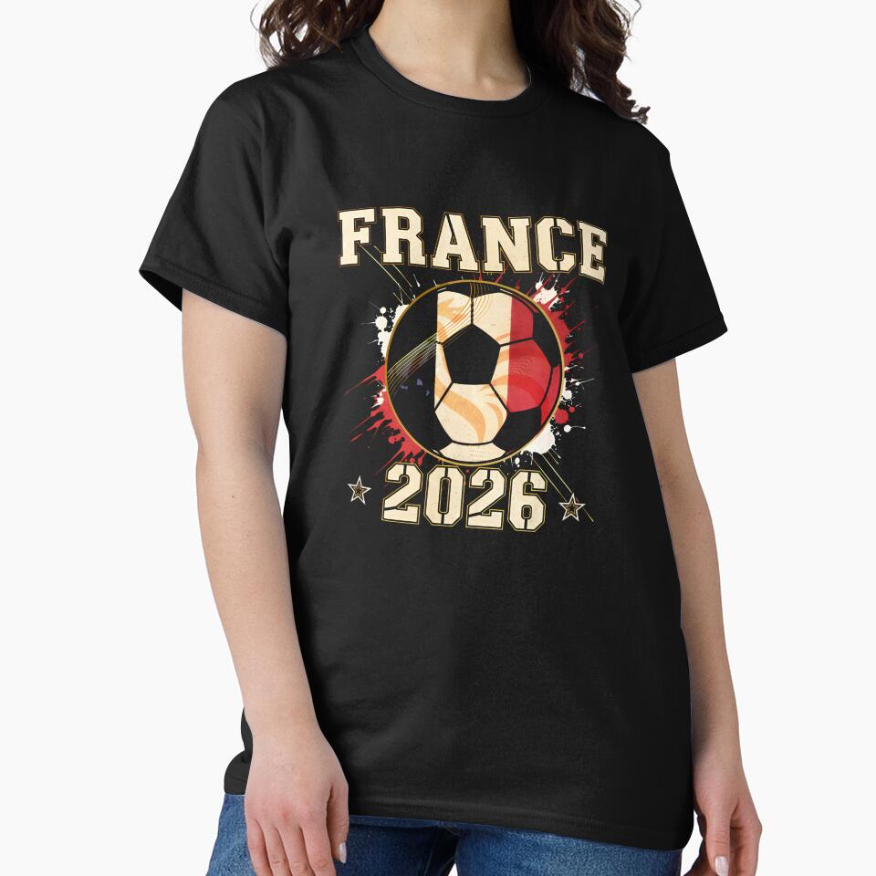 Front Print France Soccer World Cup 2026 - French Fan Gift T-Shirt_84561762 by gidget-gadget