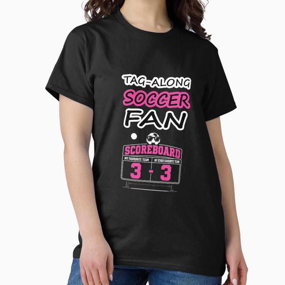 Tag-Along SOCCER FAN and Soccer Scoreboard Humor - Pink by Beachy